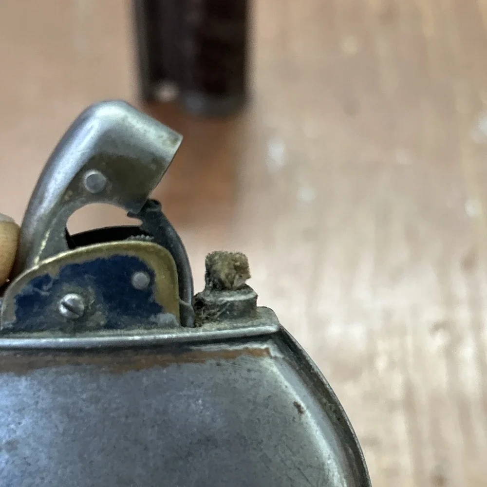 Pair Of WWII Trench Lighters Dunhill Service Evan's  Spitfire Untested As Is
